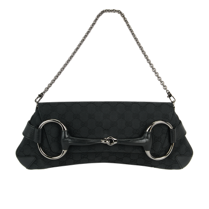 GG Horsebit Shoulder Bag, front view